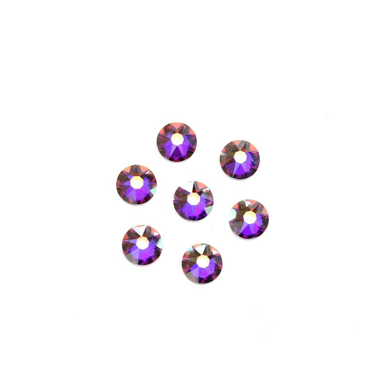Swarovski® Crystals 2088 Xirius Rose Flat Back, Foiled, SS30 (6.32-6.5mm) Crystal AB - 48pcs